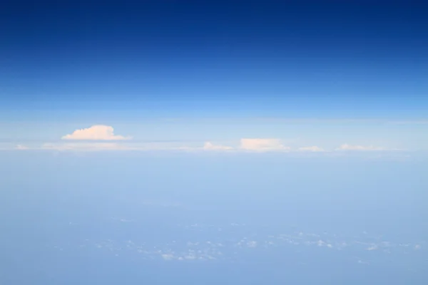 Photographie aérienne de l'atmosphère avec nuages — Photo