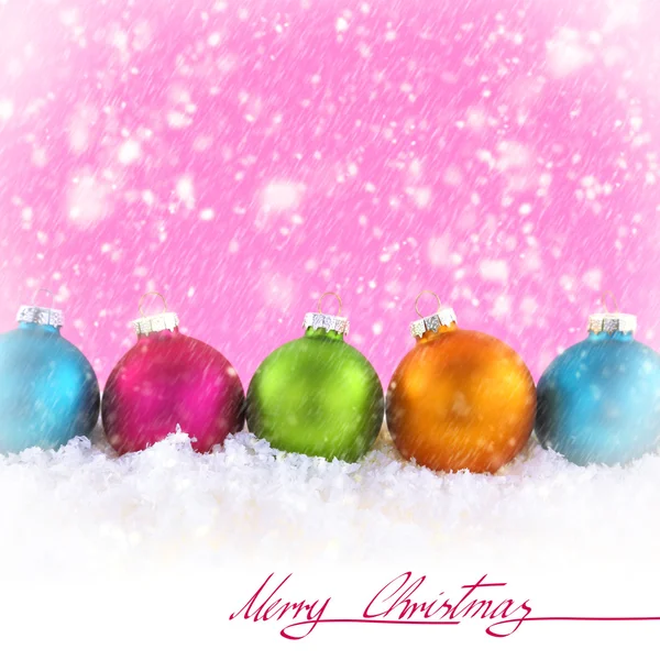 Pink beauty Christmas background — Stock Photo, Image