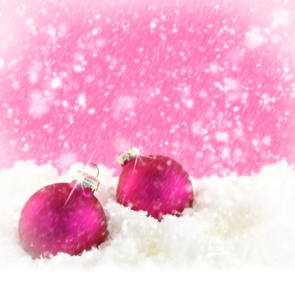 ピンクの美しさクリスマス背景 — ストック写真