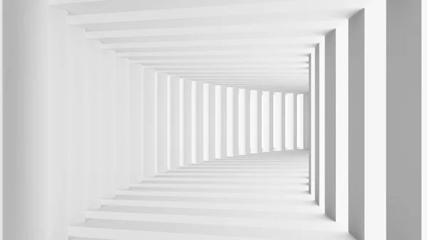 Abstracto 3d túnel de renderizado con arco —  Fotos de Stock