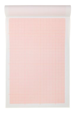 açık bir kesitin kağıt yastık üzerinde beyaz izole