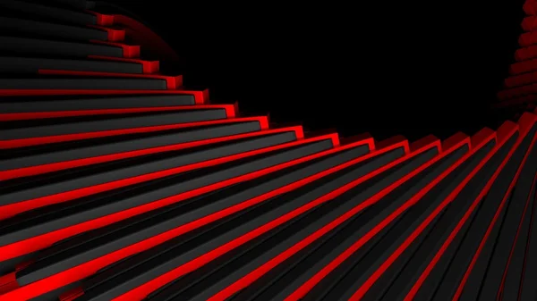 Abstract stair-like black red background — Stock Photo, Image