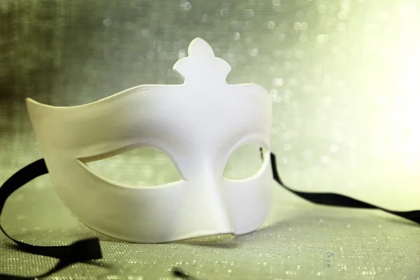 White mask with glittering background — Stock Photo, Image