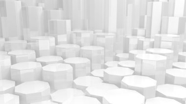 sfondo geometrico concettuale astratto bianco