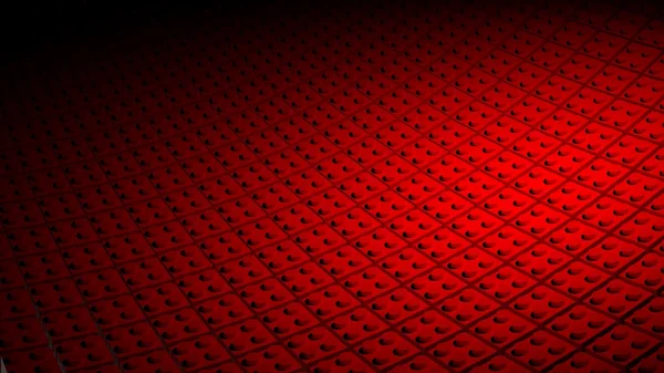 3D minimal röd bakgrund gjord av block — Stockfoto
