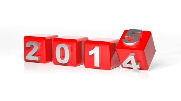 New year 2015 3d cubes — Stock Photo, Image