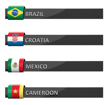Grup boş puan ve Brezilya, Hırvatistan, Meksika, Kamerun çizelgeleri