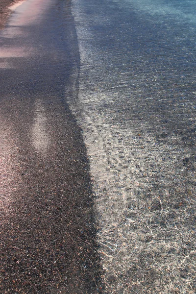 Plage de sable avec eaux cristallines Elafonisi Crète — Photo