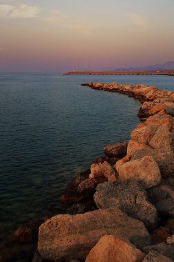 agios nikolaos Girit limanında deniz manzarası
