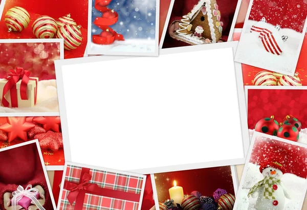 Colección de fotos de Navidad con espacio de copia — Foto de Stock