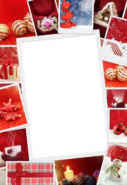 Collection of Christmas photos with copy space — Stock Photo, Image