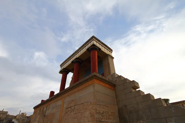 Knossos situs arkeologi istana Kreta Yunani — Stok Foto