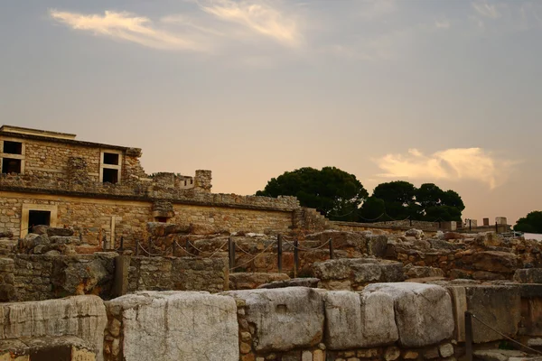 Knossos Sarayı arkeolojik site crete Yunanistan — Stok fotoğraf
