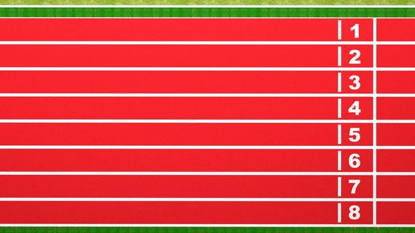 육상 트랙 결승 평면도 — 스톡 사진