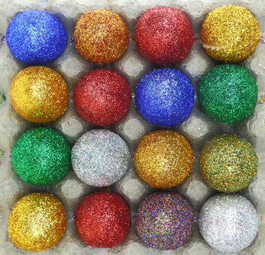 renkli glitter yumurtaya Karton Ambalaj yumurta 