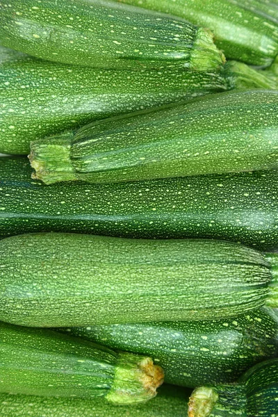 Färska gröna zucchinis bakgrund — Stockfoto