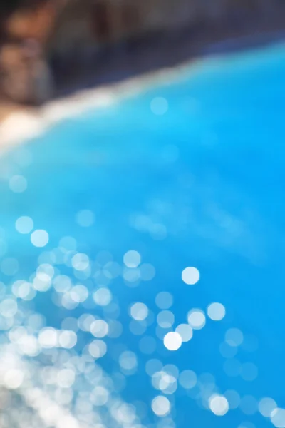 Blau verschwimmen abstrakten Hintergrund mit Bokeh — Stockfoto