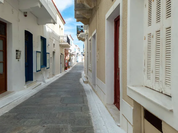 Andros Insel Destination Kykladen Griechenland Ein Spaziergang Durch Chora Stadt — Stockfoto