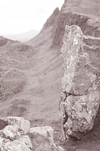 Quiraing; Trotternish; Isle of Skye — Stockfoto