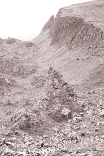 Quiraing; Trotternish; Isle of Skye — Zdjęcie stockowe