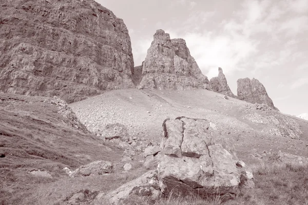 Quiraing; Trotternish; Ilha de Skye — Fotografia de Stock