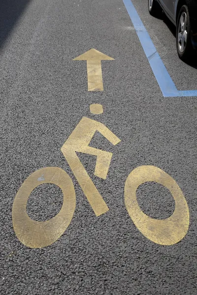 Símbolo de carril bici —  Fotos de Stock