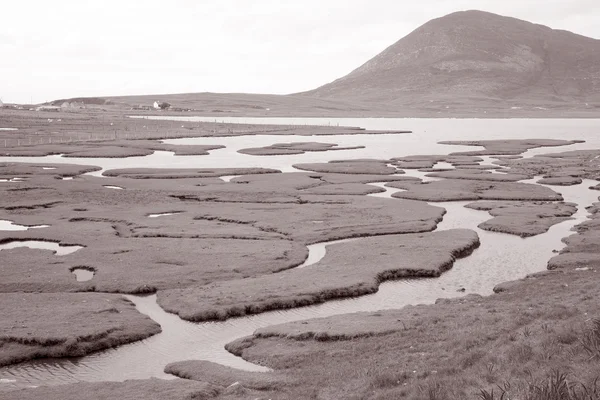 Salt Flats at Scarasta - Taobh Tuath, Isle of Harris — Stock Photo, Image