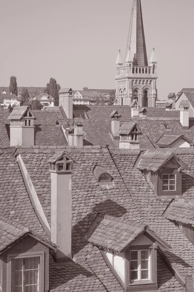 Красные крыши Берна — стоковое фото