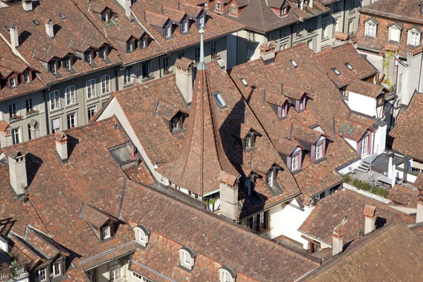 Červené střechy bern — Stock fotografie