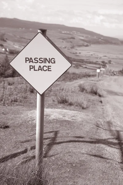 Passing Place Sign — Stock Photo, Image
