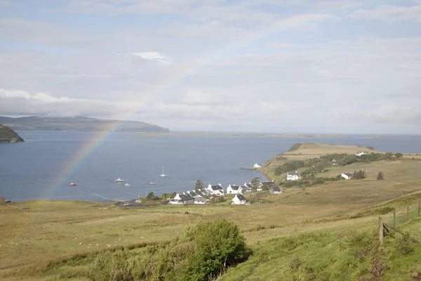 Rainbow over Waternish, Isle of Skye — Stock Photo, Image