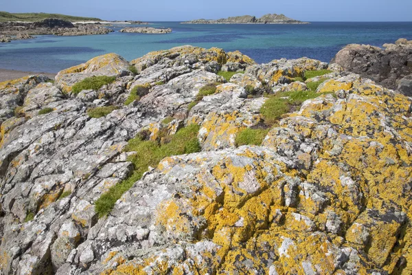 Felsen an der Küste, Iona, Schottland — Stockfoto