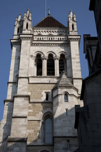 Geneva Cathedral Tower, Switzerland — Stock Photo, Image