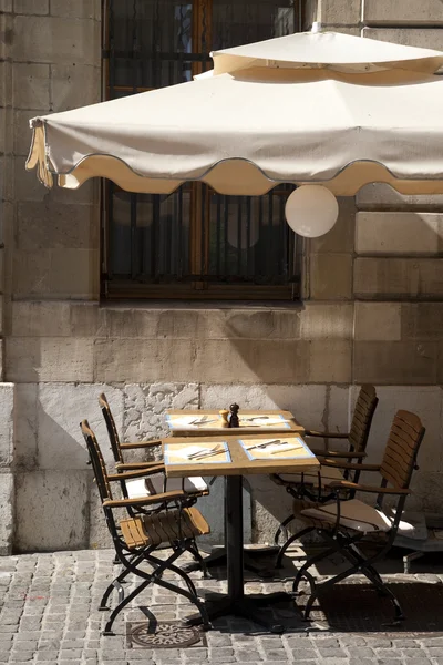 Mesa Café y Sillas — Foto de Stock