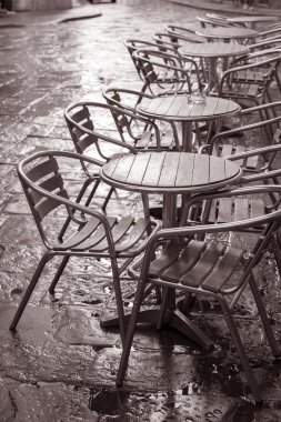 Cafe masa ve sandalyeler, Floransa