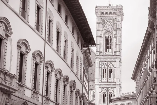 Bell Tower of Duomo Cathedral Church, Florence — Stock Photo, Image