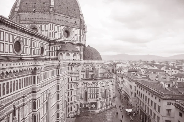 Facade of Duomo Cathedral Church, Florence — Stock Photo, Image