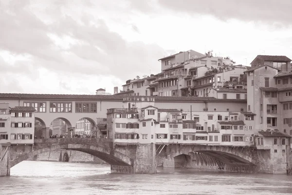 Ponte Vecchio Brücke, Florenz, Italien — Stockfoto