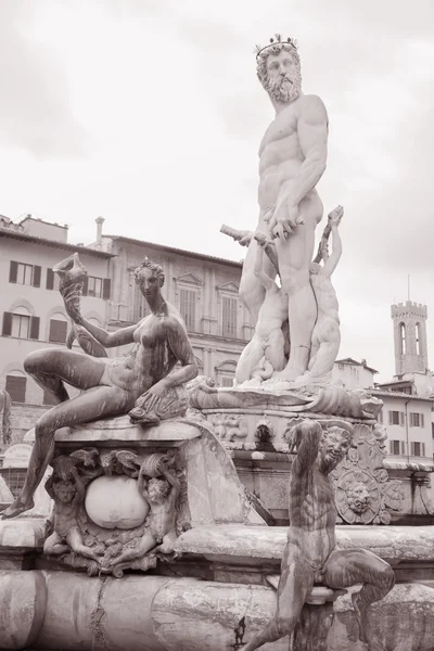 Fuente de Neptuno - Fontana di Nettuno de Ammannati (1565), Flore — Foto de Stock