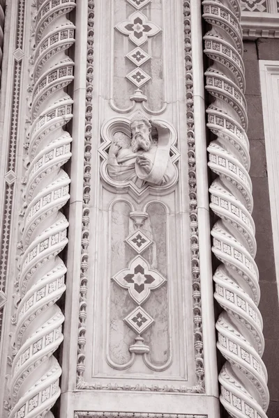 Cephe doumo katedral kilise, Floransa hakkında ayrıntılı bilgi — Stok fotoğraf