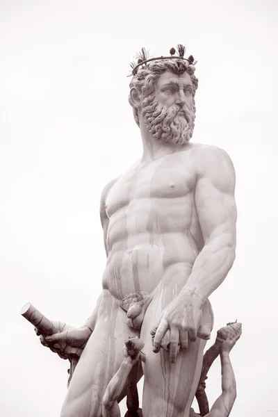 Detalhe sobre Neptune Fountain - Fontana di Nettuno por Ammannati (15 — Fotografia de Stock