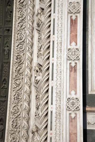 Igreja Catedral de Doumo fachada, Florença — Fotografia de Stock