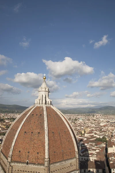 Doumo Cathedral Church Dome and View of City, Florence — Stock Photo, Image