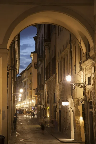 Улица Виа Джоргофили, Флоренция — стоковое фото