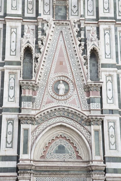 Hotel kathedraal kerk gevel, florence — Stockfoto