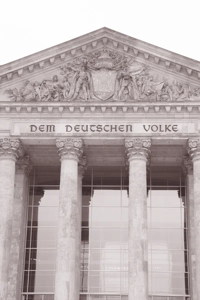 Edificio del Parlamento del Reichstag, Berlín — Foto de Stock