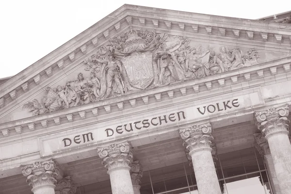 Budynek parlamentu Reichstag, berlin — Zdjęcie stockowe