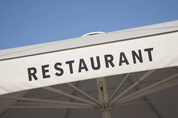 Restaurant aanmelden — Stockfoto