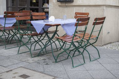 kafe teras masa ve sandalyeler, berlin