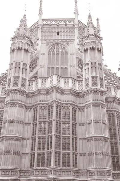 Westminster abbey elewacji, westminster, Londyn — Zdjęcie stockowe